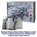 Nomad Heavy Duty Valve Body to suit Toyota LandCruiser 80 Series 3FE Hydraulic 4 Speed WITH Cruise Control
