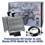 Twin Heavy Duty Transmission Oil Cooler Kit to suit Mazda BT50 Series 1 and 2 6R80 6 Speed Auto (Vehicle Build Up To Jul 2020)