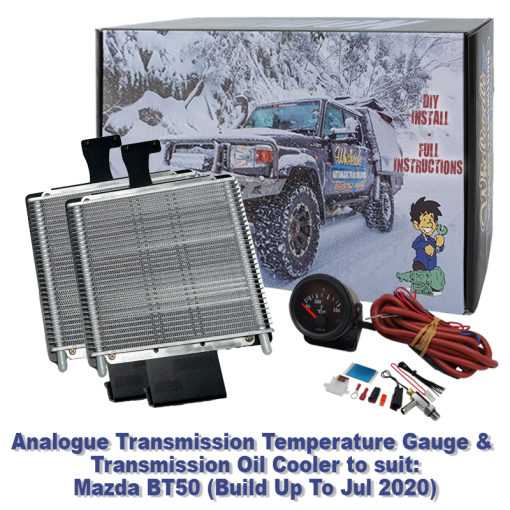 Analogue Trans Temp Gauge & Twin Oil Cooler Kit suit Mazda BT50 with