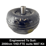Billet Heavy Duty Extended Torque Converter to suit GM 4L80E behind 2000nm 1HD-FTE (Exchange)