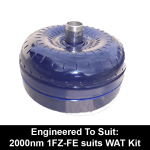 Billet Heavy Duty Extended Torque Converter to suit GM 4L80E behind 2000nm 1FZ-FE (Exchange)
