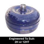 Billet Heavy Duty Torque Converter to suit Toyota A440 4 Speed behind a 2H or 12HT