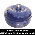 Billet Extended Heavy Duty Torque Converter to suit Toyota A442 4 Speed behind a GM V8 Iron Block