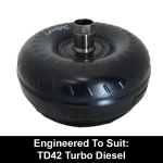 Billet Heavy Duty Torque Converter suit Nissan Patrol RE4 4 Speed Factory TD42 Turbo Diesel Engine