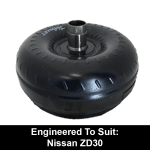 Billet Heavy Duty Torque Converter to suit Nissan RE4 4 Speed behind Nissan ZD30