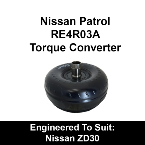 Billet Heavy Duty Torque Converter to suit Nissan RE4 4 Speed behind