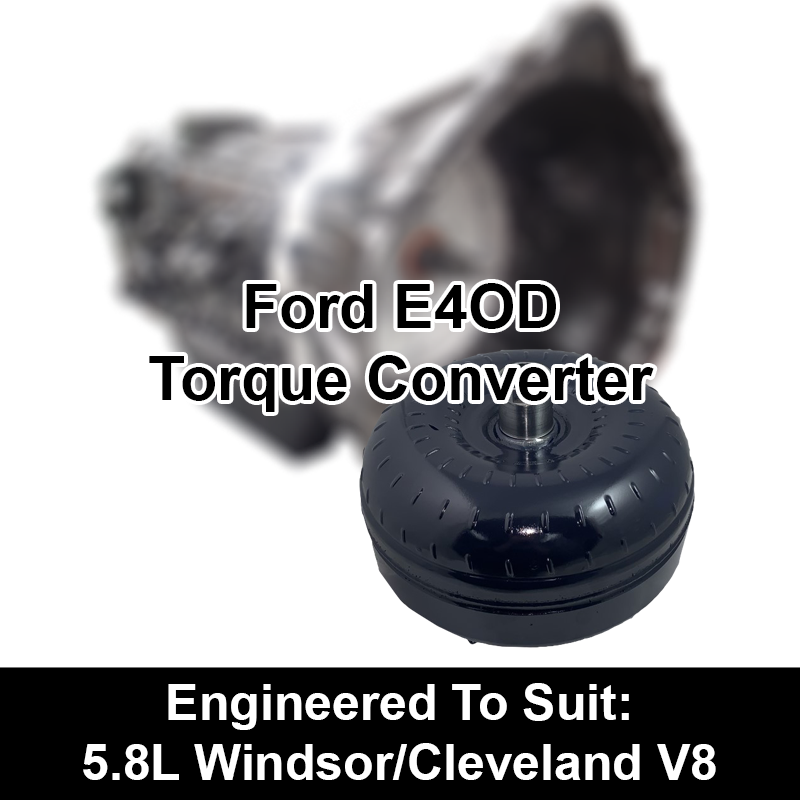 Billet Heavy Duty Torque Converter Ford E4OD 4 Speed behind a 5.8L