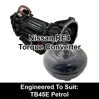 Torque Converter to suit Nissan RE4 - behind TB45E Petrol 800x800