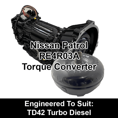 Torque Converter to suit Nissan RE4 - behind TD42 Turbo Diesel