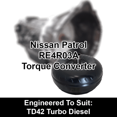 Torque Converter to suit Nissan RE4 - behind TD42 Turbo Diesel