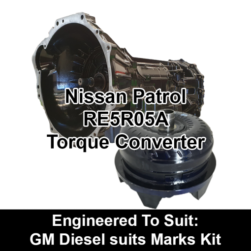 Torque Converter to suit Nissan RE5 - behind GM Diesel suits Marks Kit 800x800