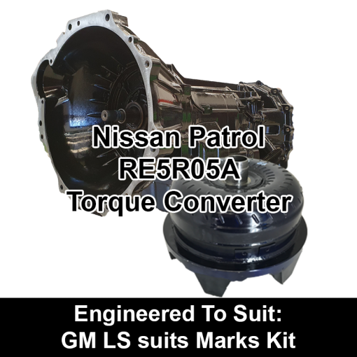 Torque Converter to suit Nissan RE5 - behind GM LS suits Marks Kit 800x800