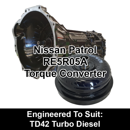 Torque Converter to suit Nissan RE5 - behind TD42 Turbo Diesel 800x800