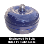 Billet Low Stall Torque Converter to suit Toyota A340 behind 1KD-FTV Turbo Diesel (Exchange)