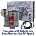 Ford Everest UA suitable Dual Heavy Duty Transmission Oil Cooler - 10R80 10 Speed
