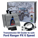 Ford Ranger PX suitable Twin Heavy Duty Transmission Oil Cooler - 6R80 6 Speed