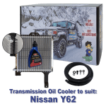 Nissan Patrol Y62 suitable Dual Heavy Duty Transmission Oil Cooler - 7 Speed