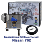 Nissan Patrol Y62 suitable Dual Heavy Duty Transmission Oil Cooler - 7 Speed