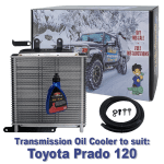 Toyota Prado 120 Series suitable Heavy Duty Transmission Oil Cooler - 4 and 5 Speed