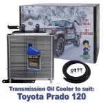 Toyota Prado 120 Series suitable Heavy Duty Transmission Oil Cooler - 4 and 5 Speed