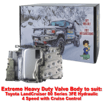 Extreme Heavy Duty Valve Body to suit Toyota LandCruiser 80 Series 3FE Hydraulic 4 Speed WITH Cruise Control