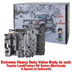 Extreme Heavy Duty Valve Body to suit Toyota LandCruiser 80 Series Electronic 4 Speed (4 Solenoid)