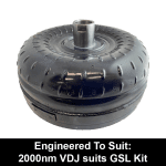 Billet Heavy Duty Extended Torque Converter to suit GM 4L80E behind 2000nm VDJ (Exchange)