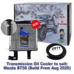 Mazda BT50 suitable Dual Heavy Duty Transmission Oil Cooler - 6 Speed (Vehicle Build From Aug 2020)