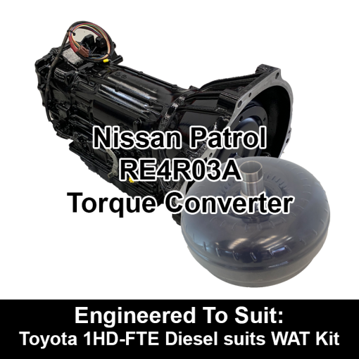 Torque Converter to suit Nissan RE4 - behind Toyota 1HZ, 1HDT, 1HD-FT and 1HD-FTE suits WAT Kit 800x800