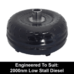 Billet Low Stall Torque Converter to suit GM 4L80E behind 2000nm Diesel (Exchange)