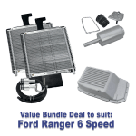 Value Bundle Deal - Ford Ranger 6 Speed: Transmission Cooler, Thermal Bypass Valve and Cast Pan