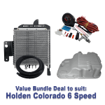 Bundle Deal - Colorado RG, 7 and Trailblazer 6 Speed: Trans Cooler, Cast Pan, Analogue Temp Gauge