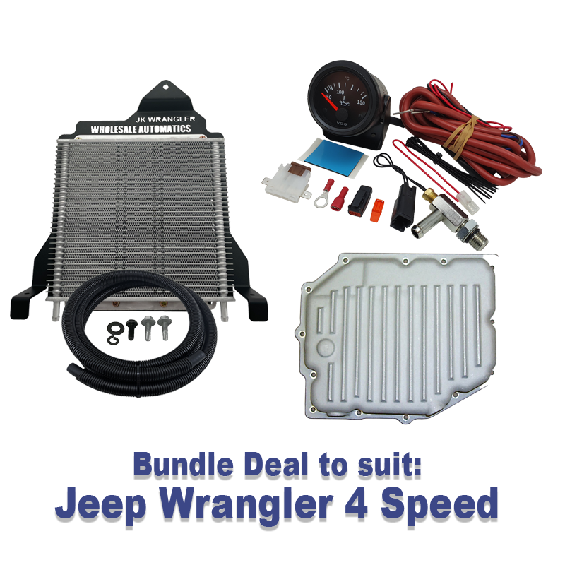 Bundle Deal - Jeep Wrangler 4 Speed: Transmission Cooler, Analogue Temp  Gauge, Cast Pan | Wholesale Automatic Transmissions