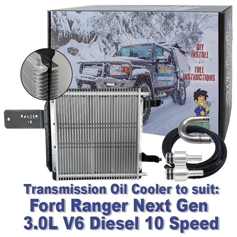 Ford Ranger Next Gen 3.0L V6 10 Speed Diesel Transmission Cooler (DIY Installation Box)