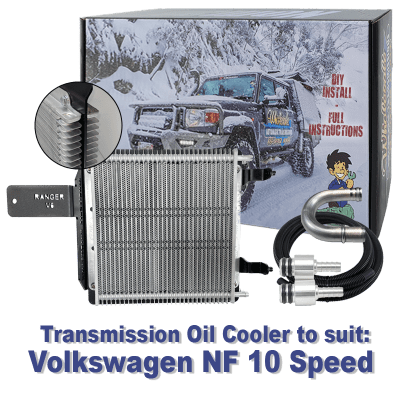 Dual Heavy Duty Transmission Oil Cooler Kit to suit Volkswagen Amarok NF Turbo Diesel with 10 Speed Auto