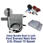 Bundle Deal - Ford Everest Next Gen 2.0L Diesel 10 Speed: Trans Cooler, Cast Pan, Temp Gauge