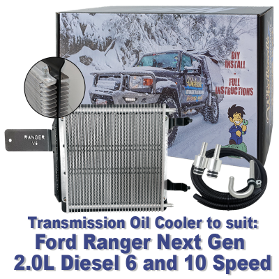 Ford Ranger Next Gen 2.0L 6 and 10 Speed Diesel Transmission Cooler (DIY Installation Box)