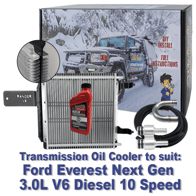Ford Everest Next Gen 3.0L V6 10 Speed Diesel Transmission Cooler (DIY Installation Box) & Fluid