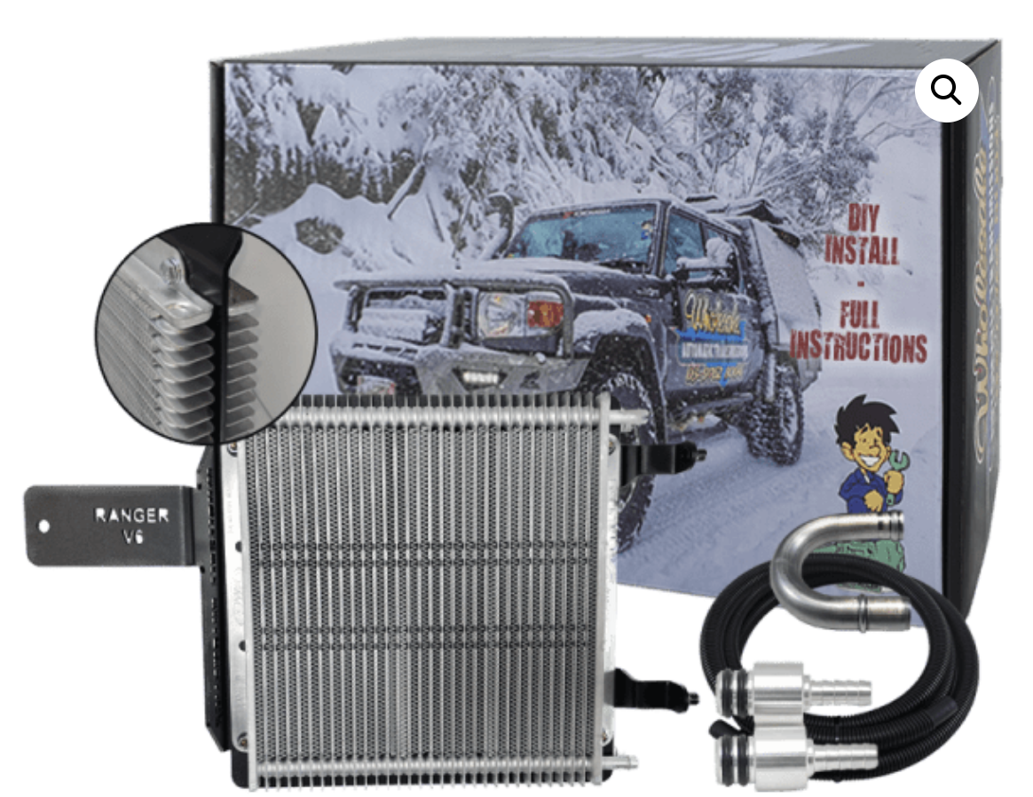 Transmission Oil Cooler Kit with Pipes and Accessories